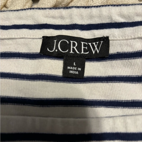 J.Crew Mariner cloth short-sleeve T-shirt with buttons in stripe L - Picture 7 of 7